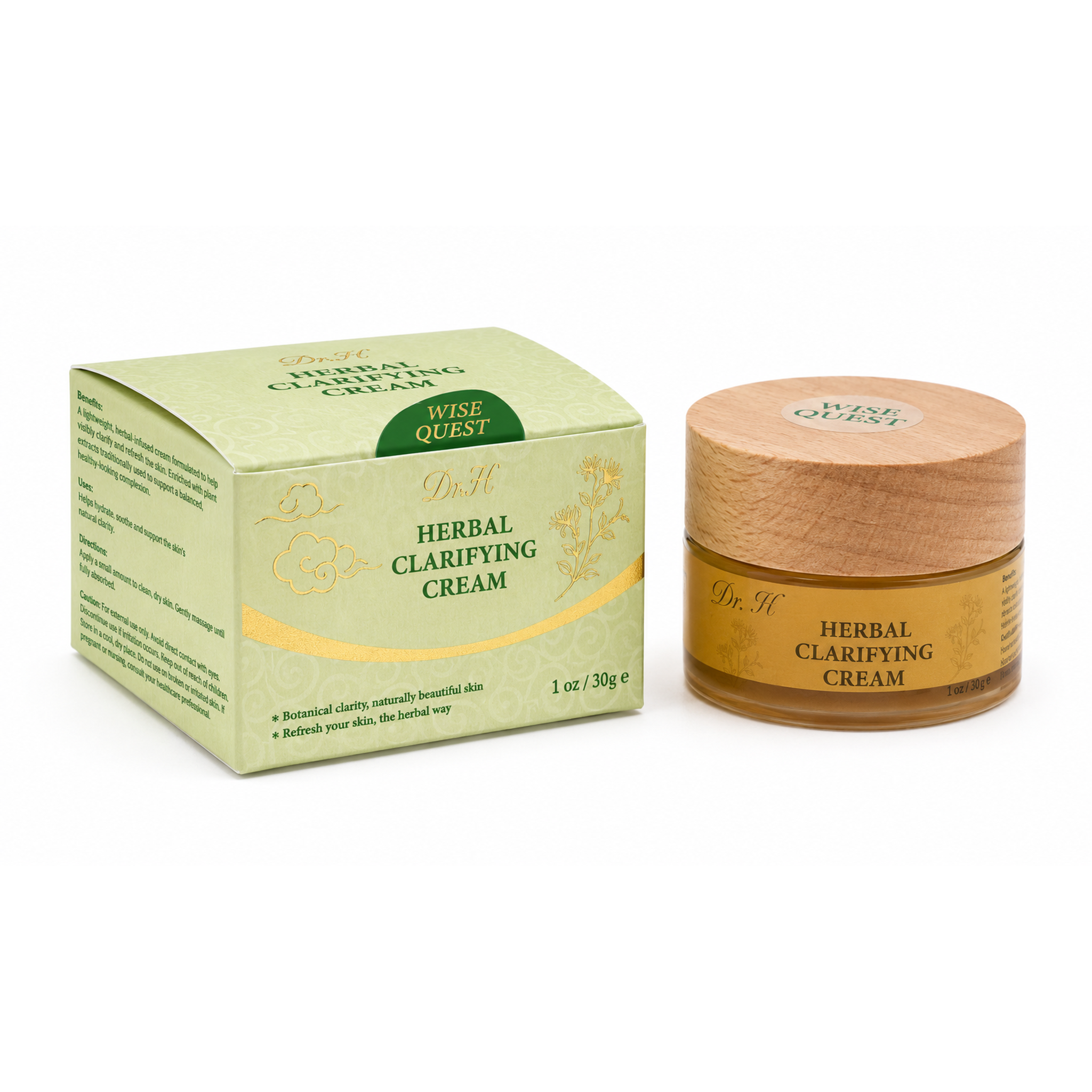 WiseQuest Herbal Clarifying Cream packaging